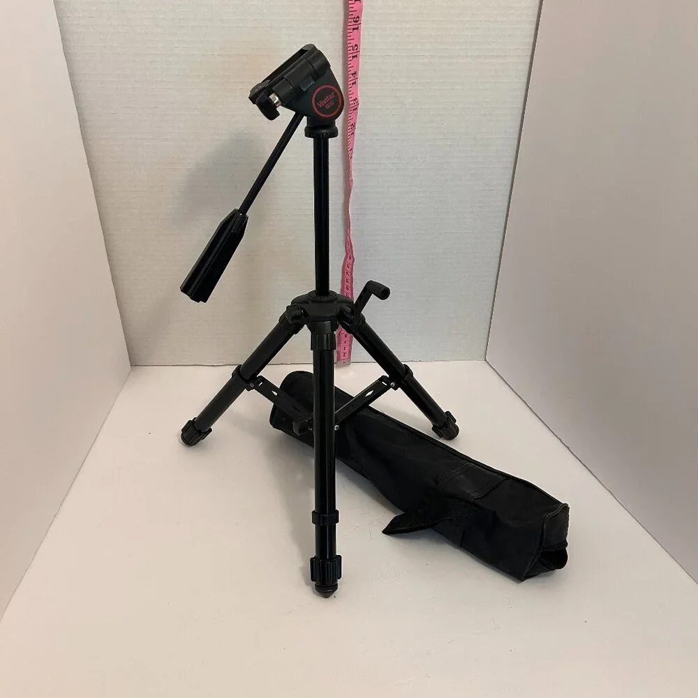 Vivitar 600 Adjustable Tripod w Carrying Case | Lightweight Aluminum Camera Stnd